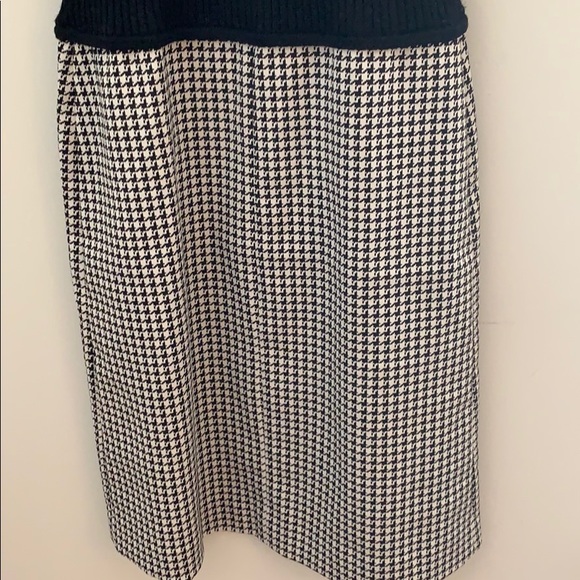 Theory Black and White Wool Dress - Picture 3 of 5